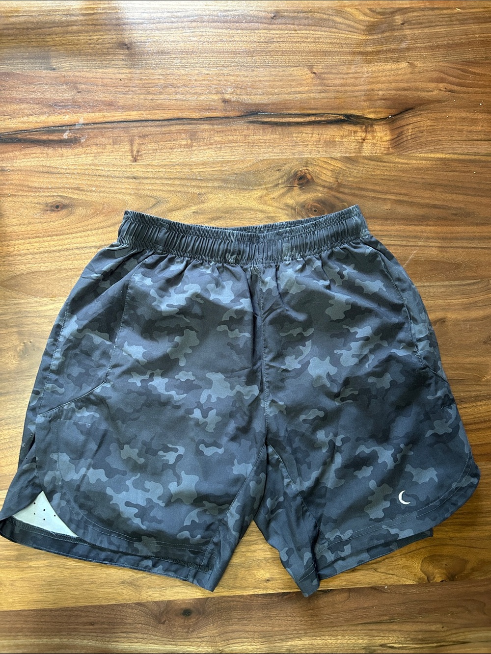 Men's Athletic Camo Performance Shorts - Charcoal Gray